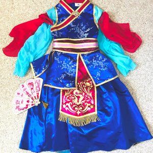Disney Mulan Costume - Blue, Red, Gold